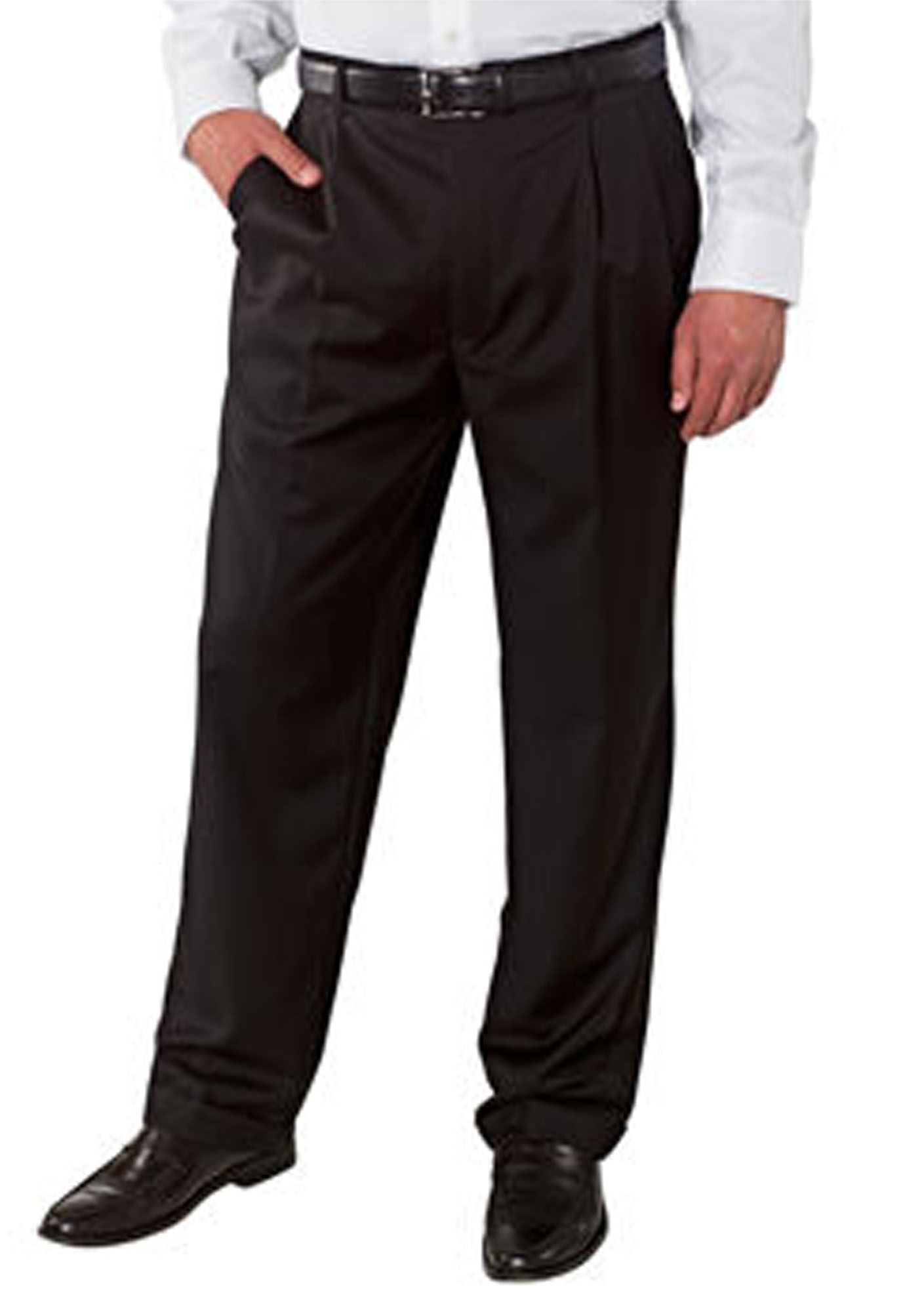 Palm Beach Executive Navy Pleat FlexFit Dress Pants Big And Tall